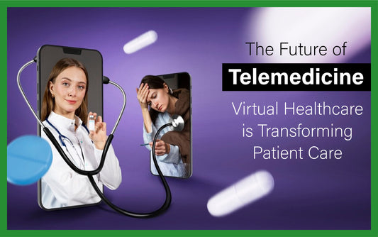 A futuristic image representing the benefits of telemedicine in India, showcasing the future of healthcare through Ayurveda.