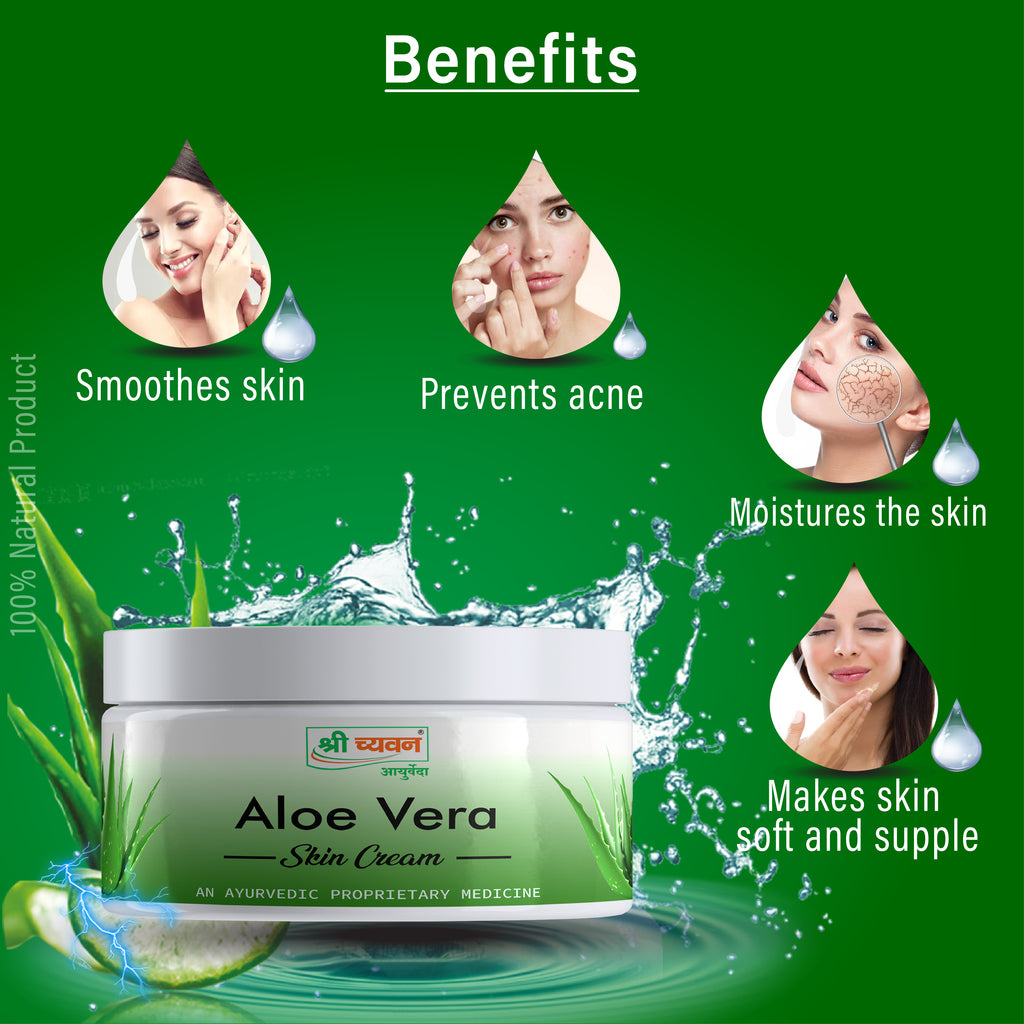 Aloe vera cream for rediant and shiny skin