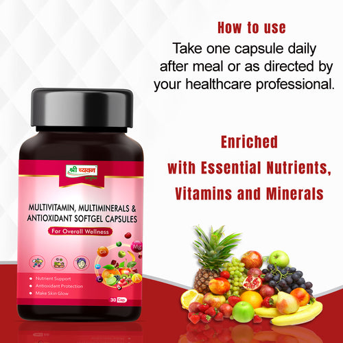 Multivitamin, Multimineral & Antioxidant Softgel Capsule