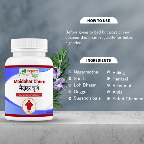 Fat burning ayurvedic medicine - Maidohar Churn