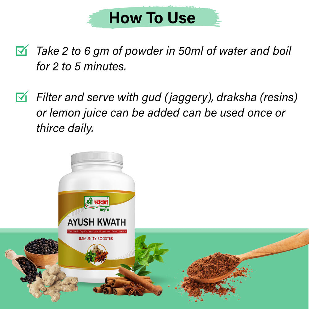 Ayush Kwath Powder How to use