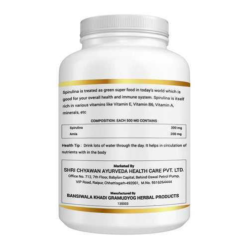 Spirulina Capsules with Amla | Spirulina Capsules Benefits