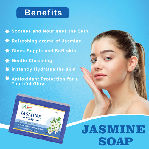 Herbal Jasmine Soap || A handmade Natural & Pure Soap With Essentials Oil