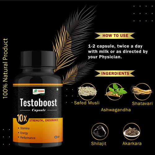Ayurvedic Testosterone Booster - Testoboost Capsule