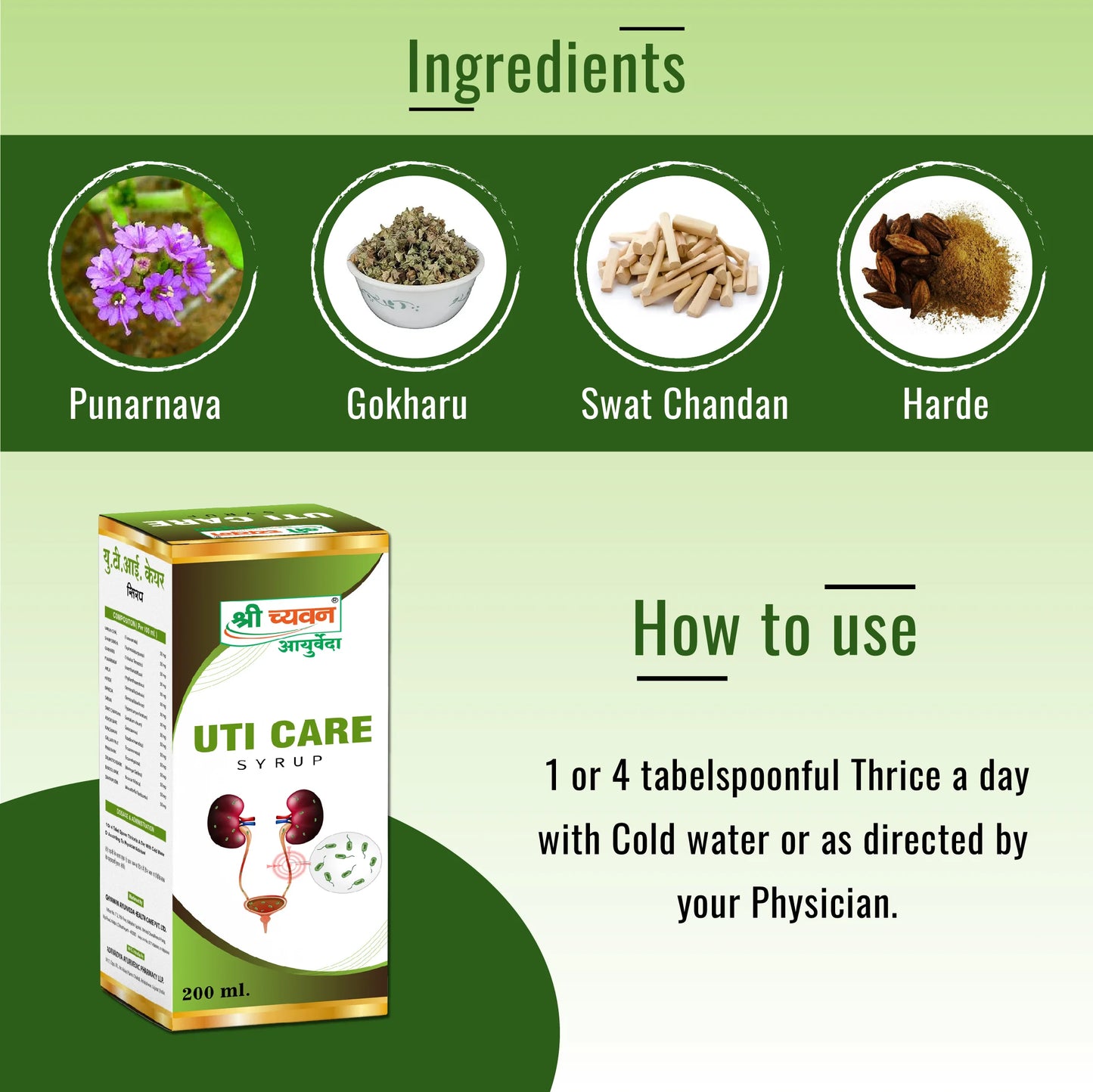 Uti syrup uses