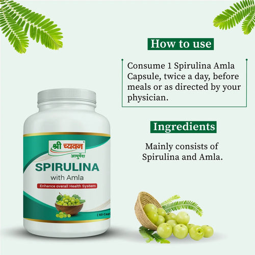 Spirulina Capsules with Amla | Spirulina Capsules Benefits