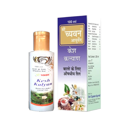 Gently massage with Shri Chyawan Ayurveda's Kesh Kalyan Hair Oil twice or thrice a week