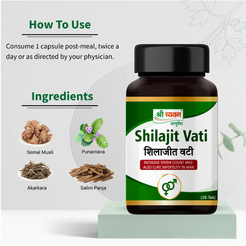 Shilajit Vati for men's health