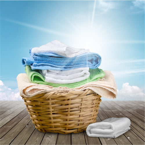 Rinse the clothes with fresh water and dry the clothes.