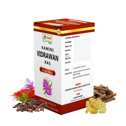 Kamini Vidrawan Ras Tablet | Kamini Vidrawan Ras Benefits (Kesar Yukt)