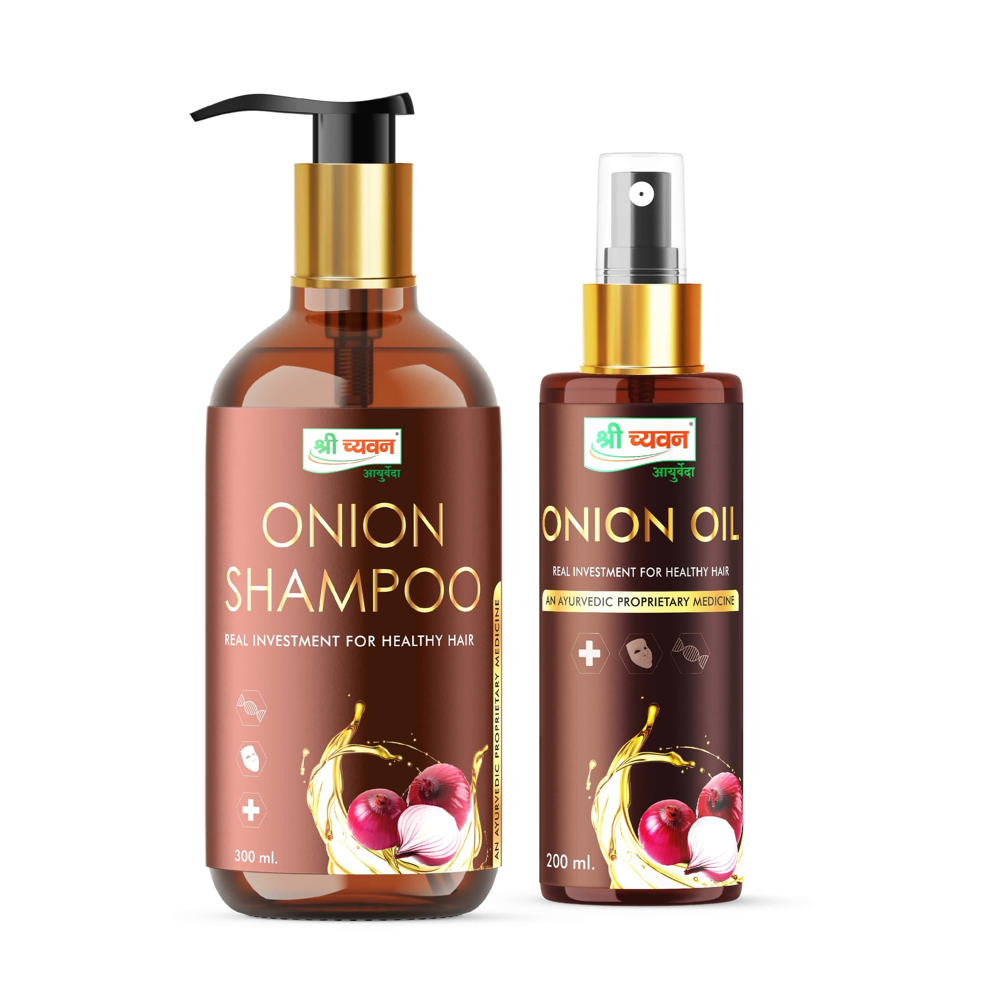 Onion Oil and Shampoo
