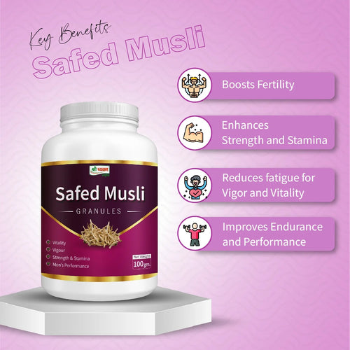Safed Musli Health Benefits for Male and Female Uses Price
