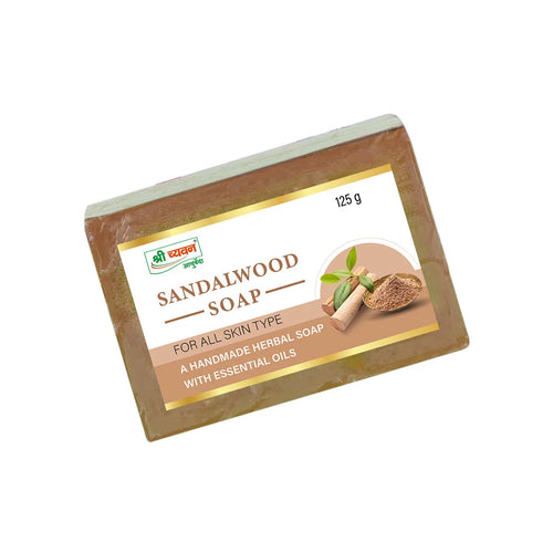 Shrichyawan Herbal Sandalwood Soap Jar of 125 GM
