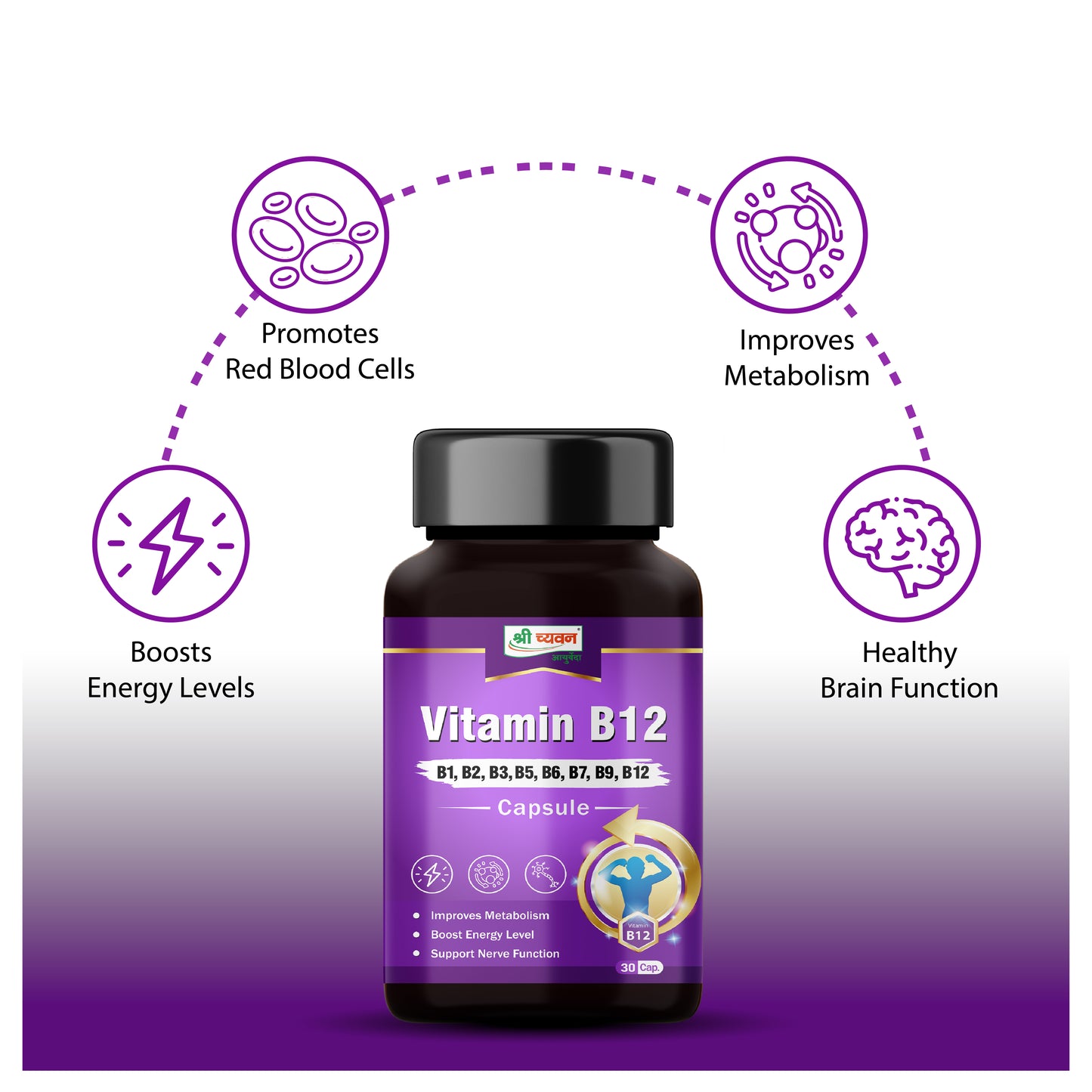Best Multivitamin Tablets Capsule Vitamin B12 for Men and Women
