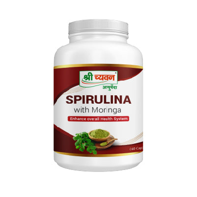  Consume 1 Spirulina Moringa Capsule, twice a day, before meals or as directed by your physician