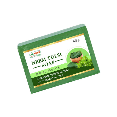 Shrichyawan Herbal Neem Tulsi Soap Jar of 125 GM